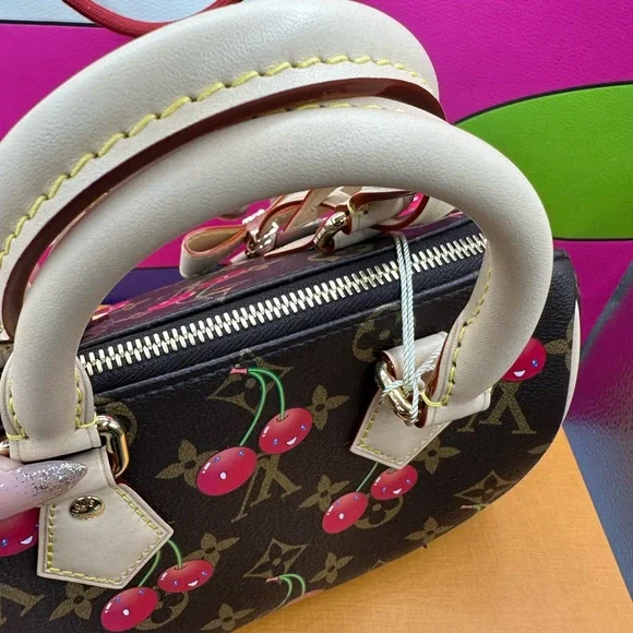 NEW Louis Vuitton LV x TM Murakami Cherry Cerises Speedy 20 - Picture 8 of 12